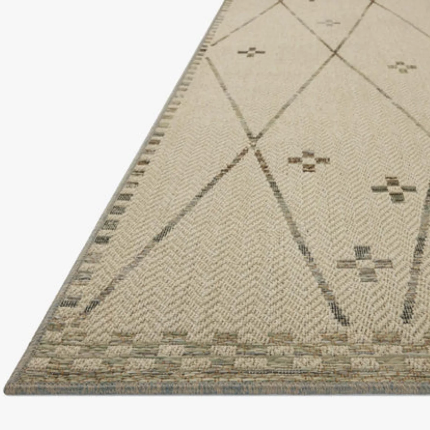 Loloi Saylor Ivory/Pebble Outdoor Rug - Image 6