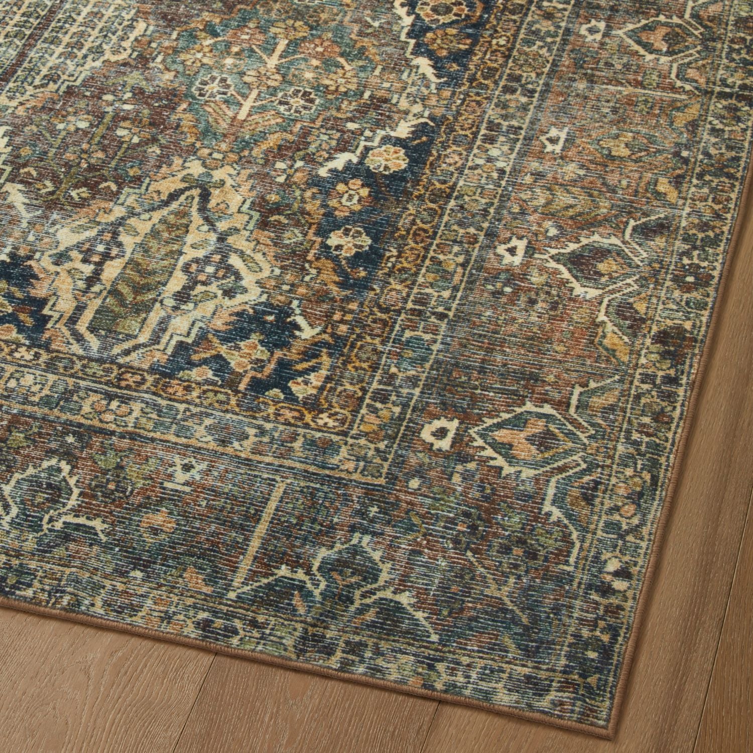 Magnolia Home x Loloi Banks Blue & Spice Washable Rug - Image 5