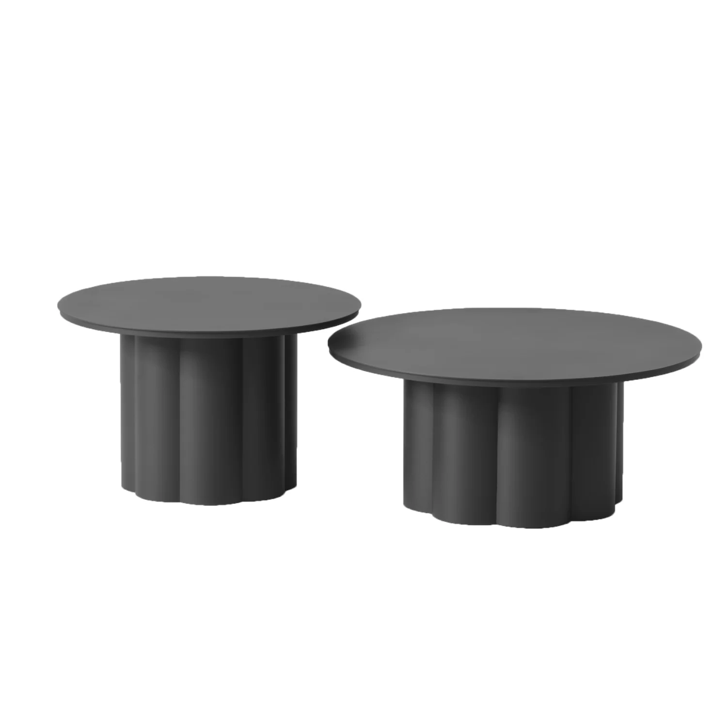 Lotus Charcoal End Table - Image 4