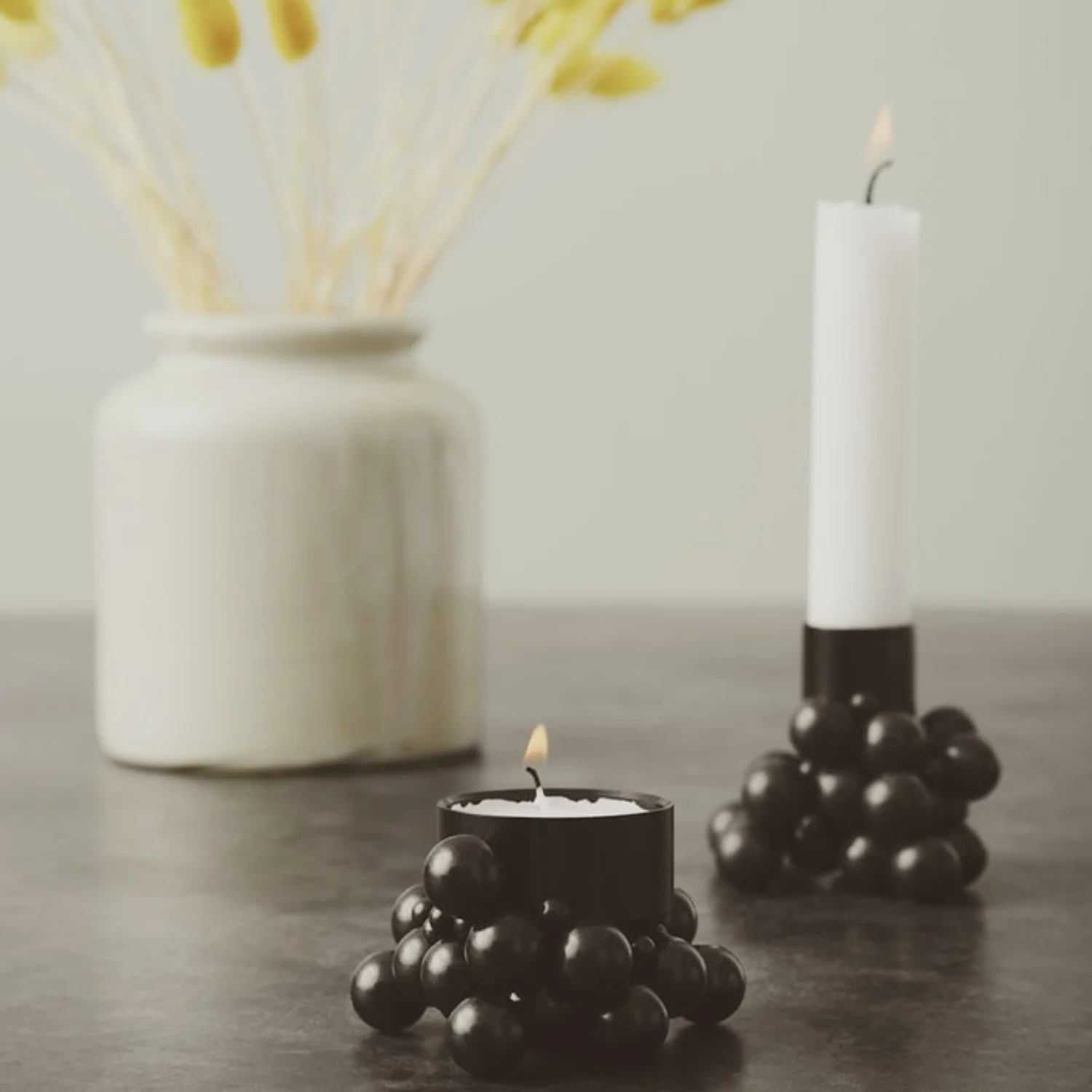 Magnetic Black Tealight Holder - Image 3