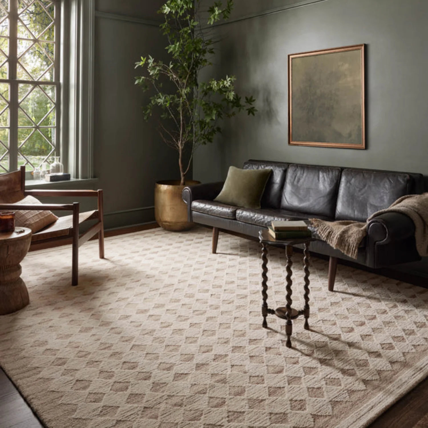 Magnolia Home x Loloi Rae Natural/Ivory Wool Rug - Image 2