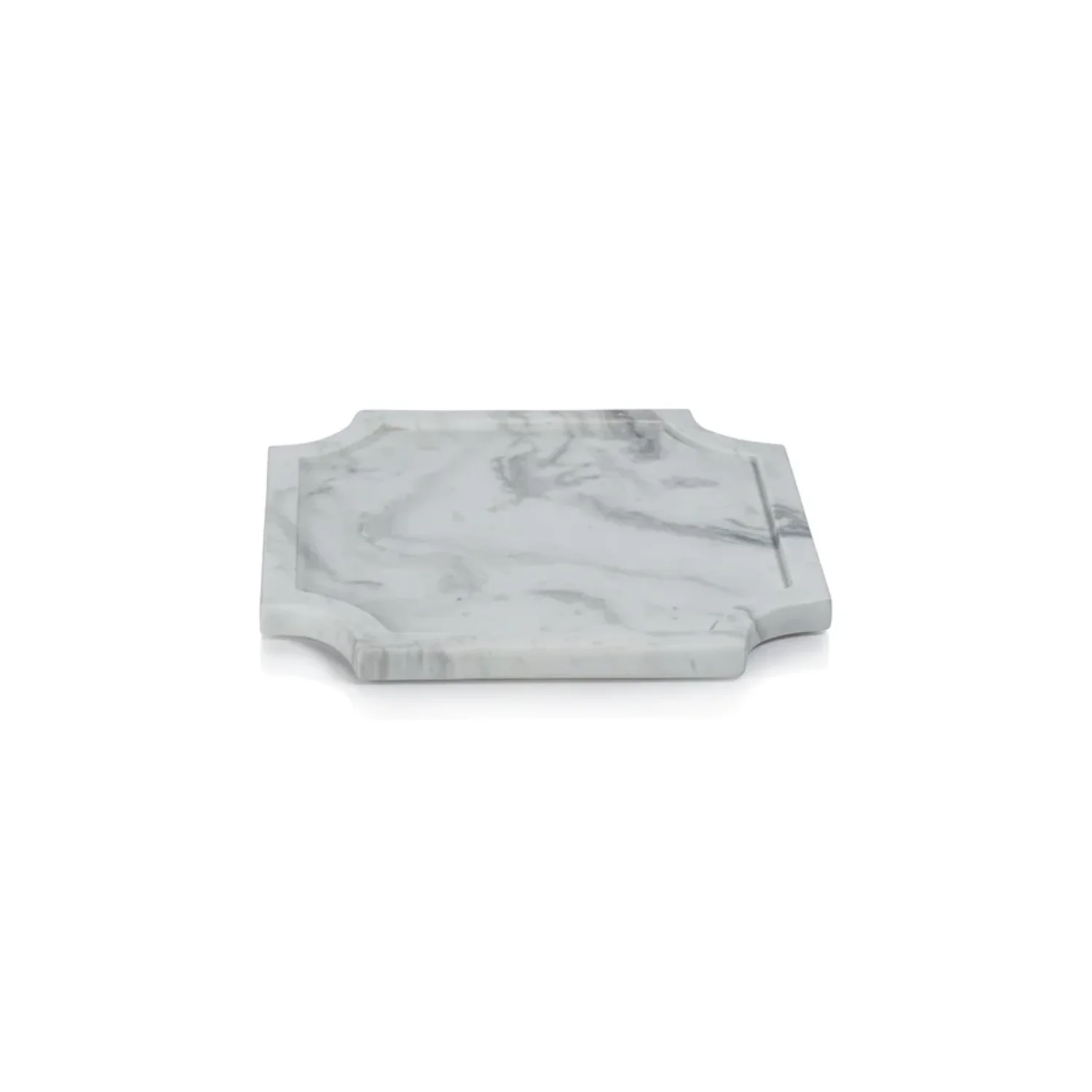 Elise White/Grey Marble Tray - Image 3