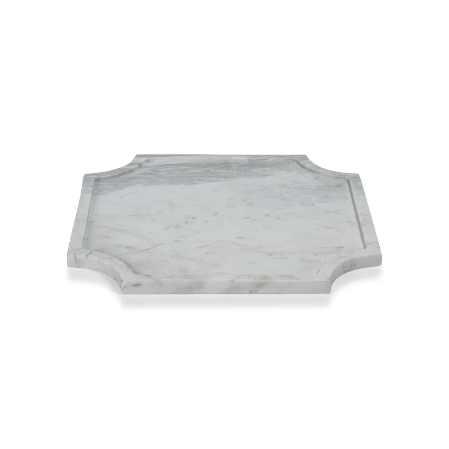 Elise White/Grey Marble Tray - Image 4