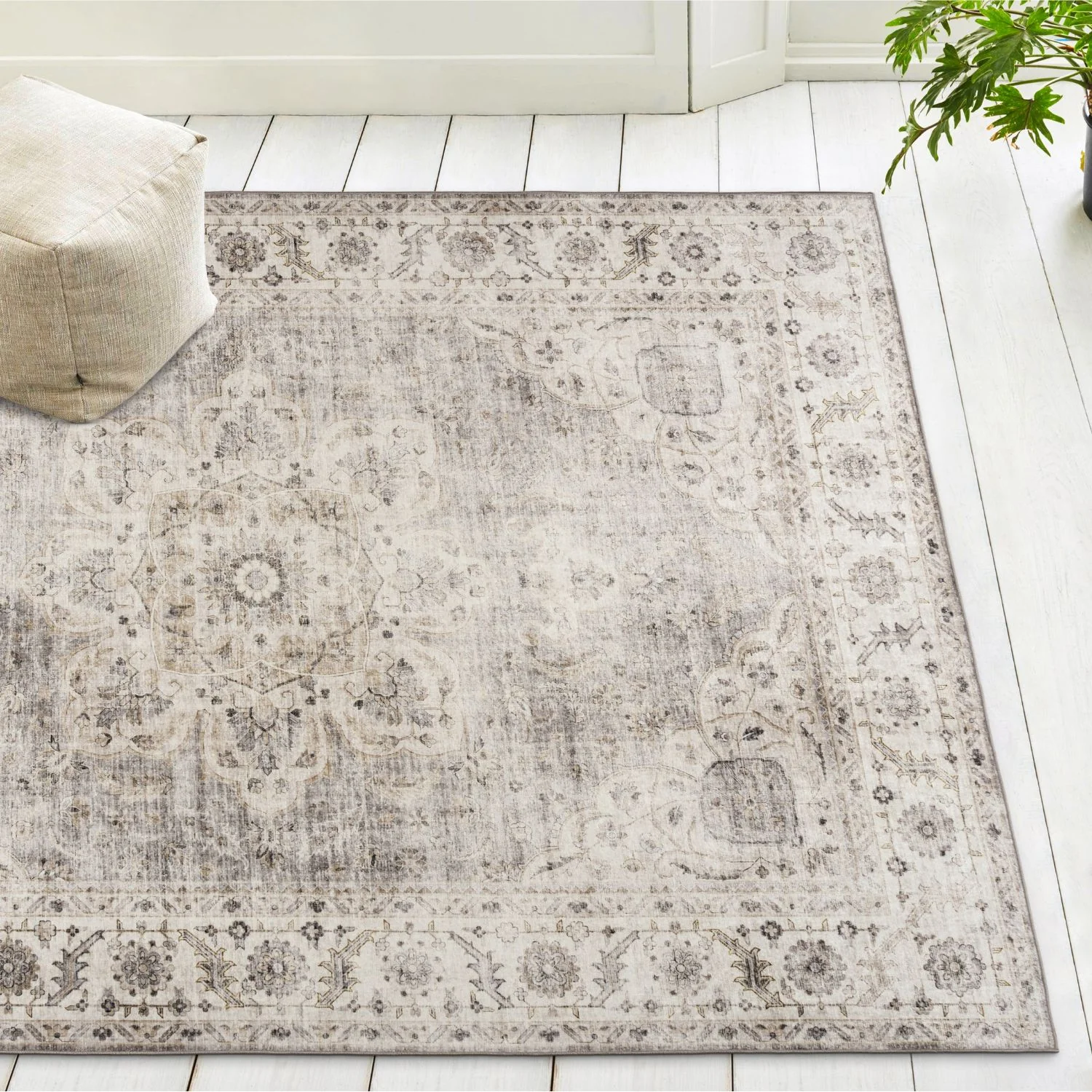 Maude Beige/Ivory Washable Rug - Image 12