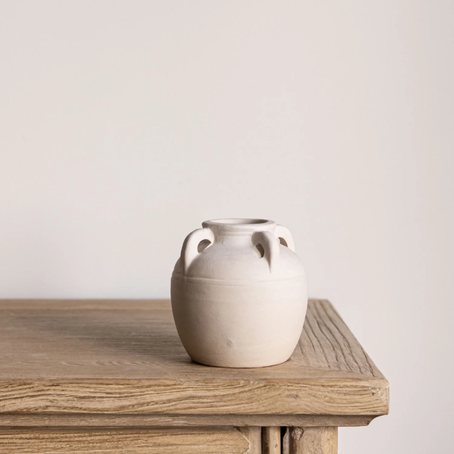 Mediterranean Terra Cotta Cream Vase - Image 2