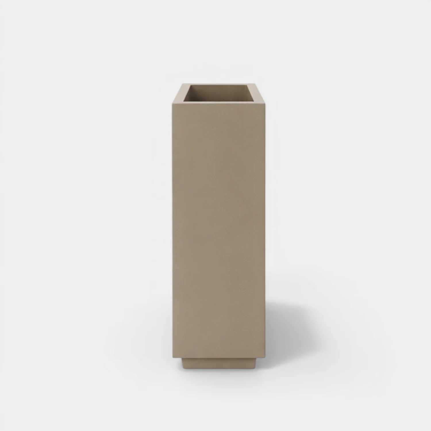 Metal 38" Rectangular Planter - Taupe - Image 5