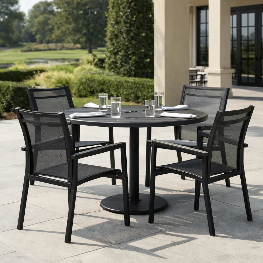 Metro Hi-Back Arm Chair - Black - Image 2