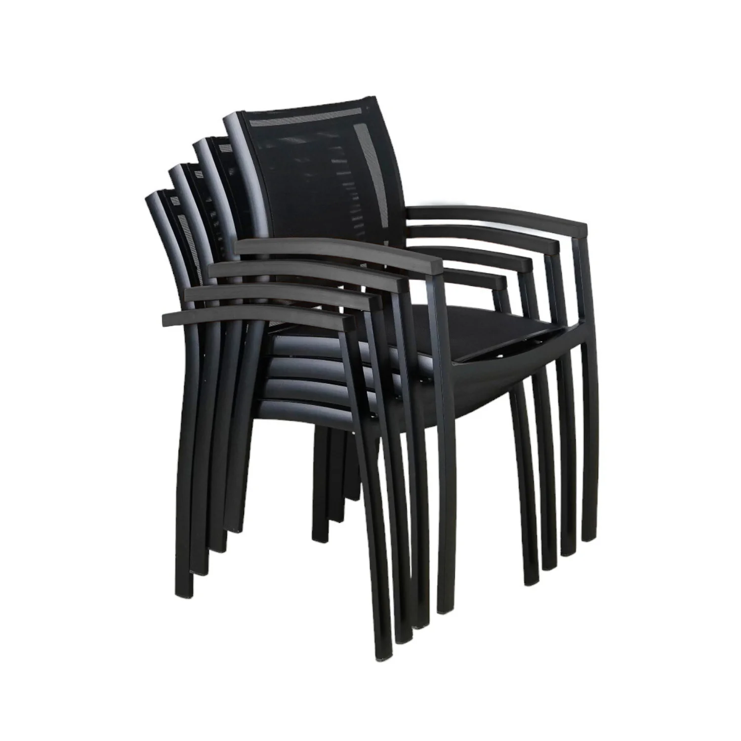Metro Hi-Back Arm Chair - Black - Image 5