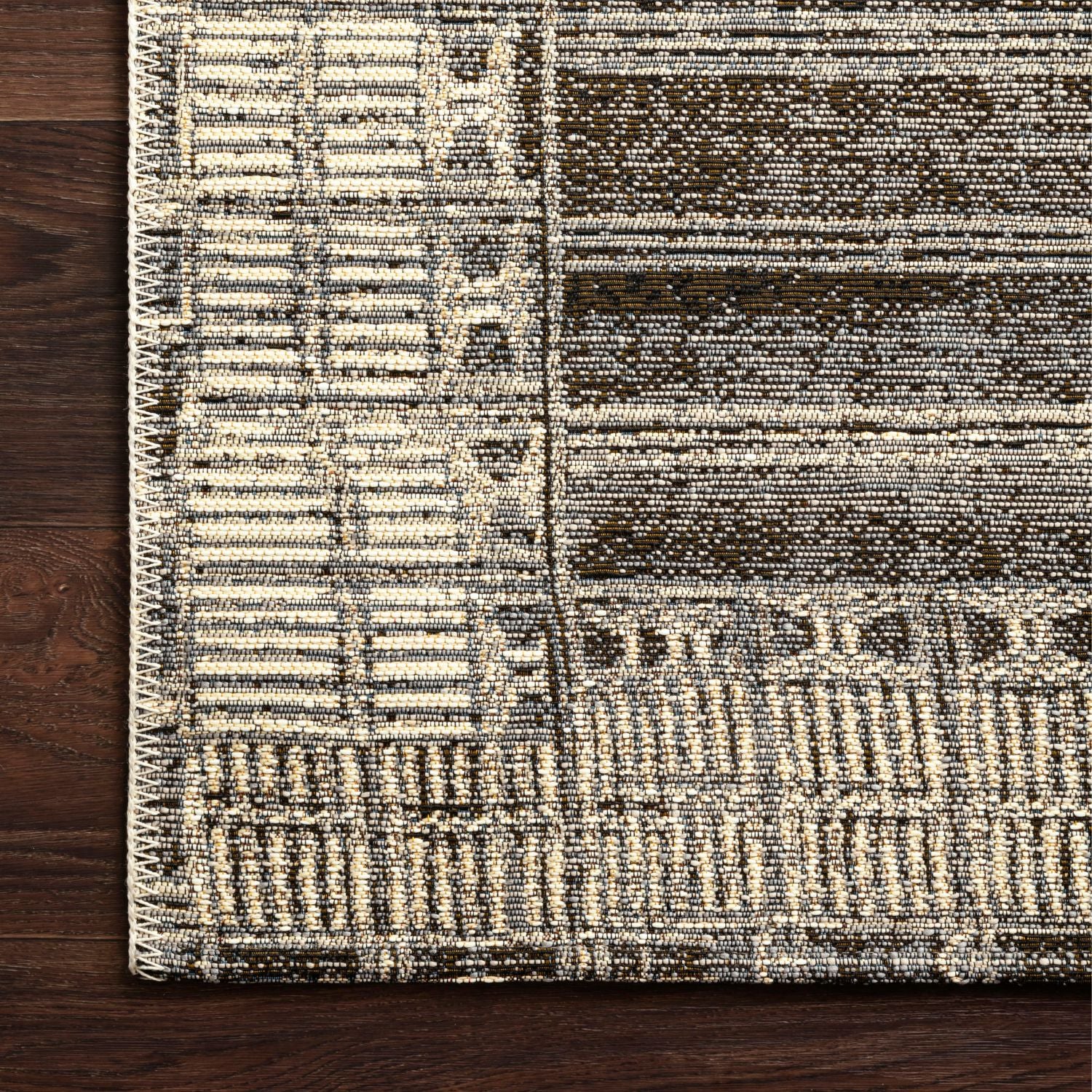 Loloi Mika Charcoal/Ivory Outdoor Rug - Image 2