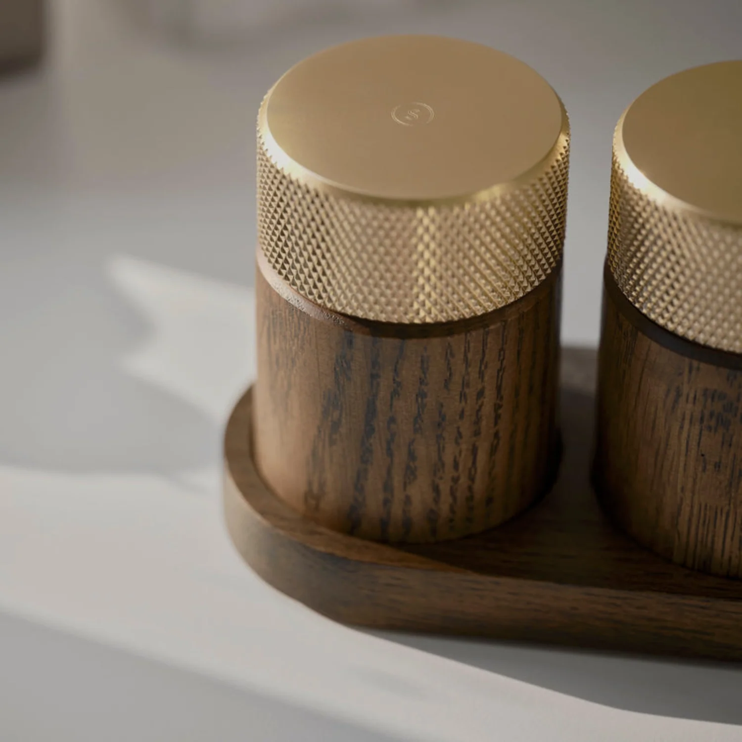 Ash/Brass Salt & Pepper Mill (Set of 2) - Image 5
