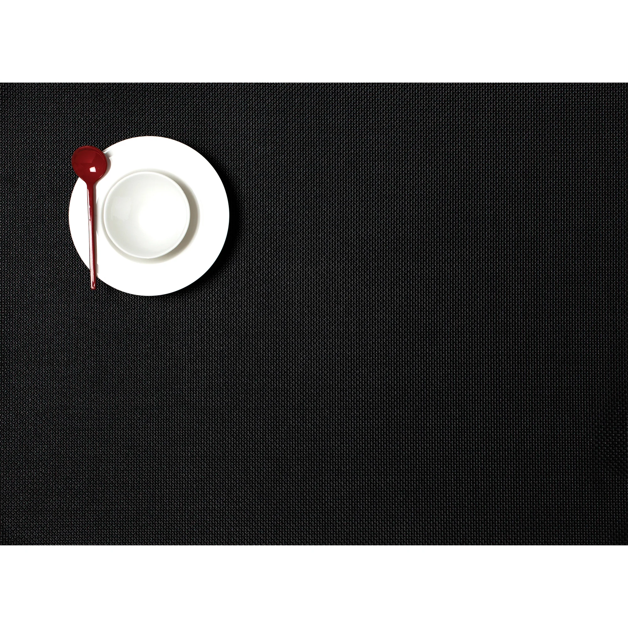 Chilewich Mini Basketweave Black Placemat Set of 4