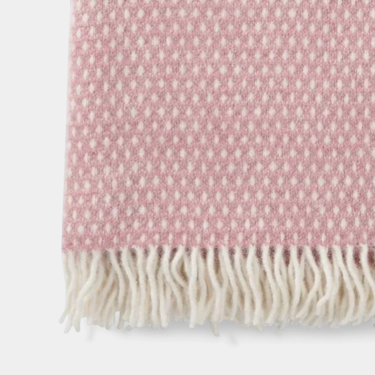 Misty Rose Preppy Wool Throw - Image 4