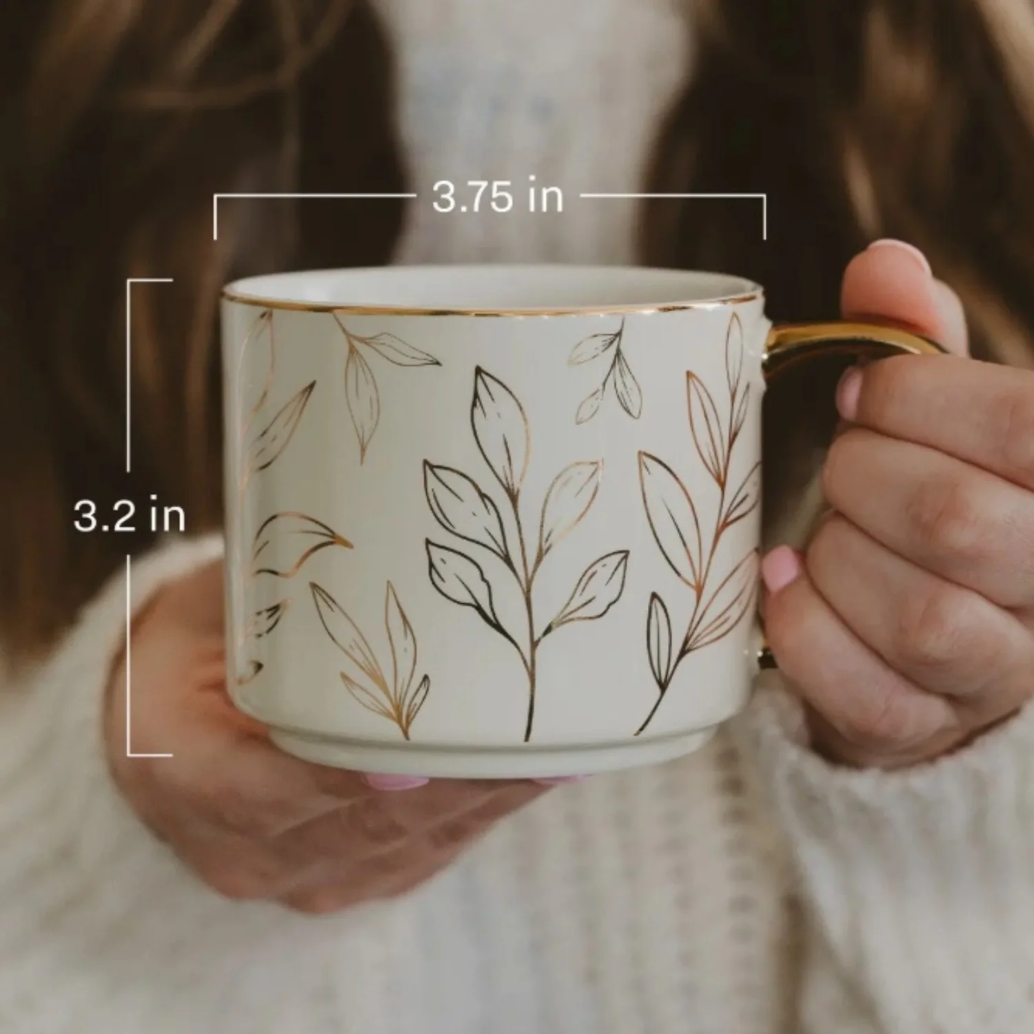 Mom Gold Pretty Petals Mug - Image 4