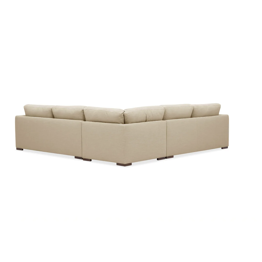 Moncton L-Shape Sectional - Crypton® Nomad Custard - Image 4