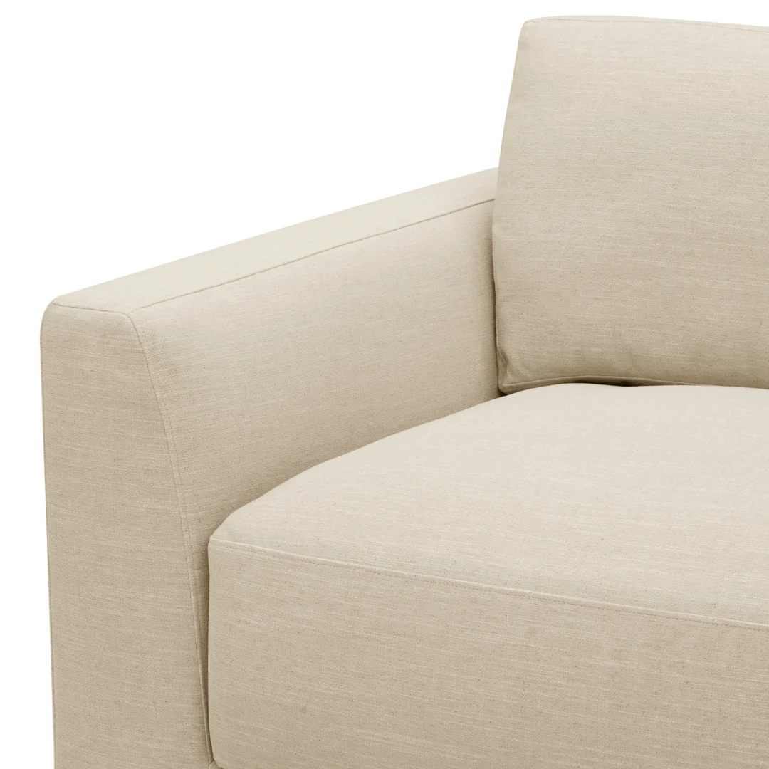 Moncton L-Shape Sectional - Crypton® Nomad Custard - Image 6