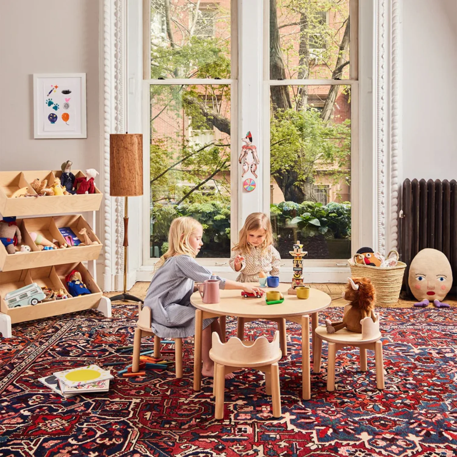 Oeuf Kids Moss Birch Chair - Image 3