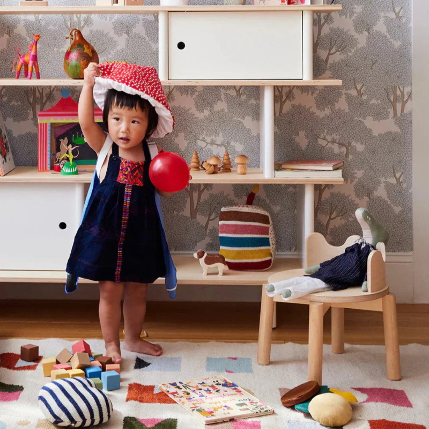 Oeuf Kids Moss Birch Chair - Image 6