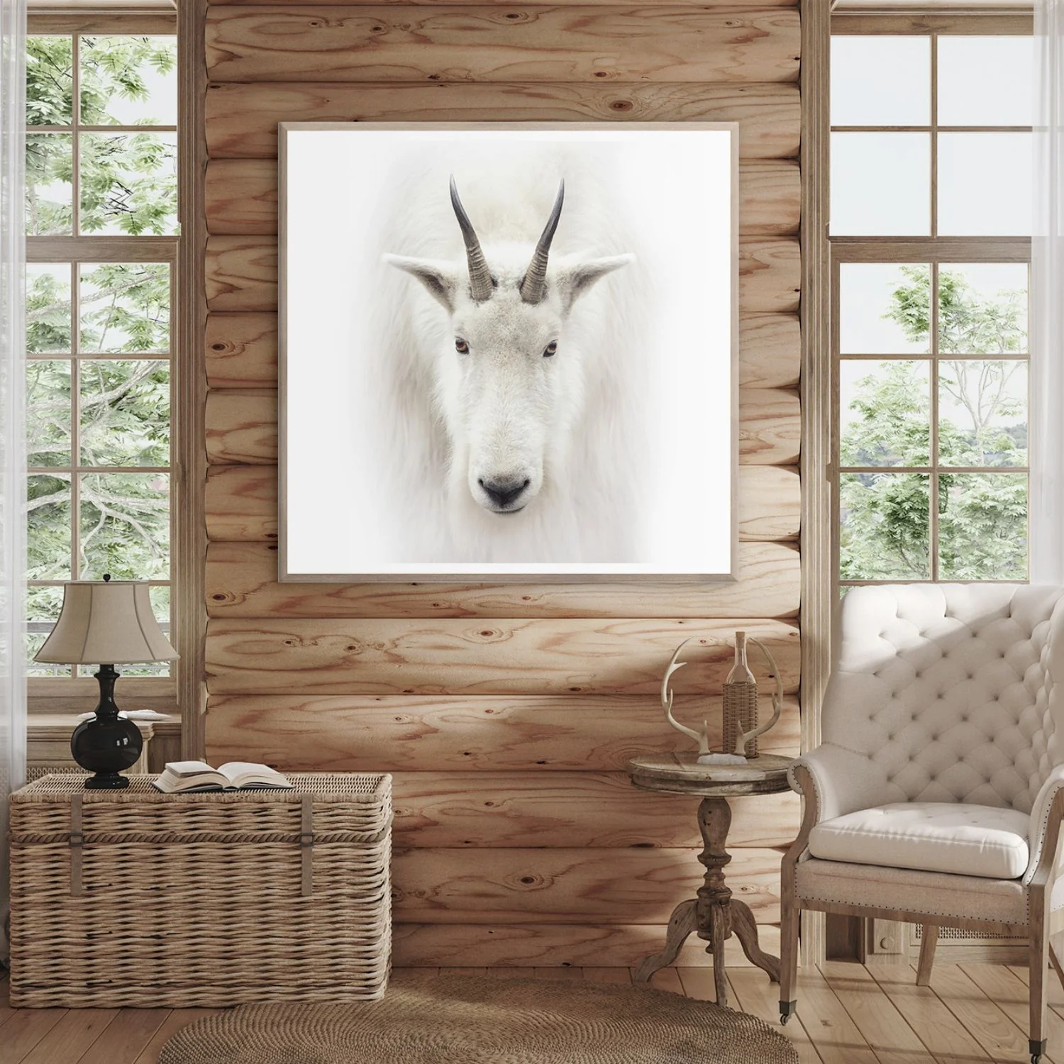 Mountain Goat Small Wall Art - Image 2