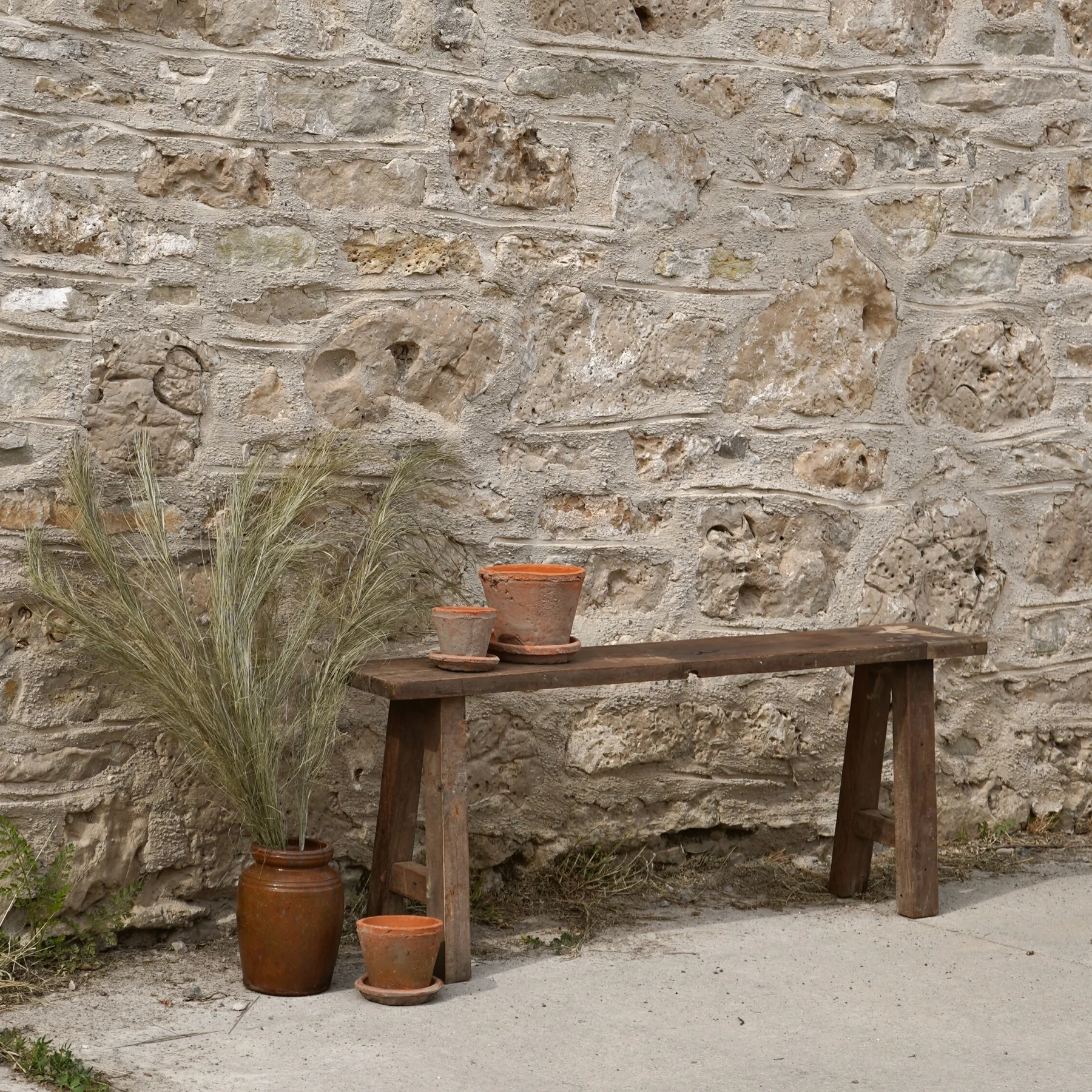 Narrow Reclaimed Teak Bench - Image 4