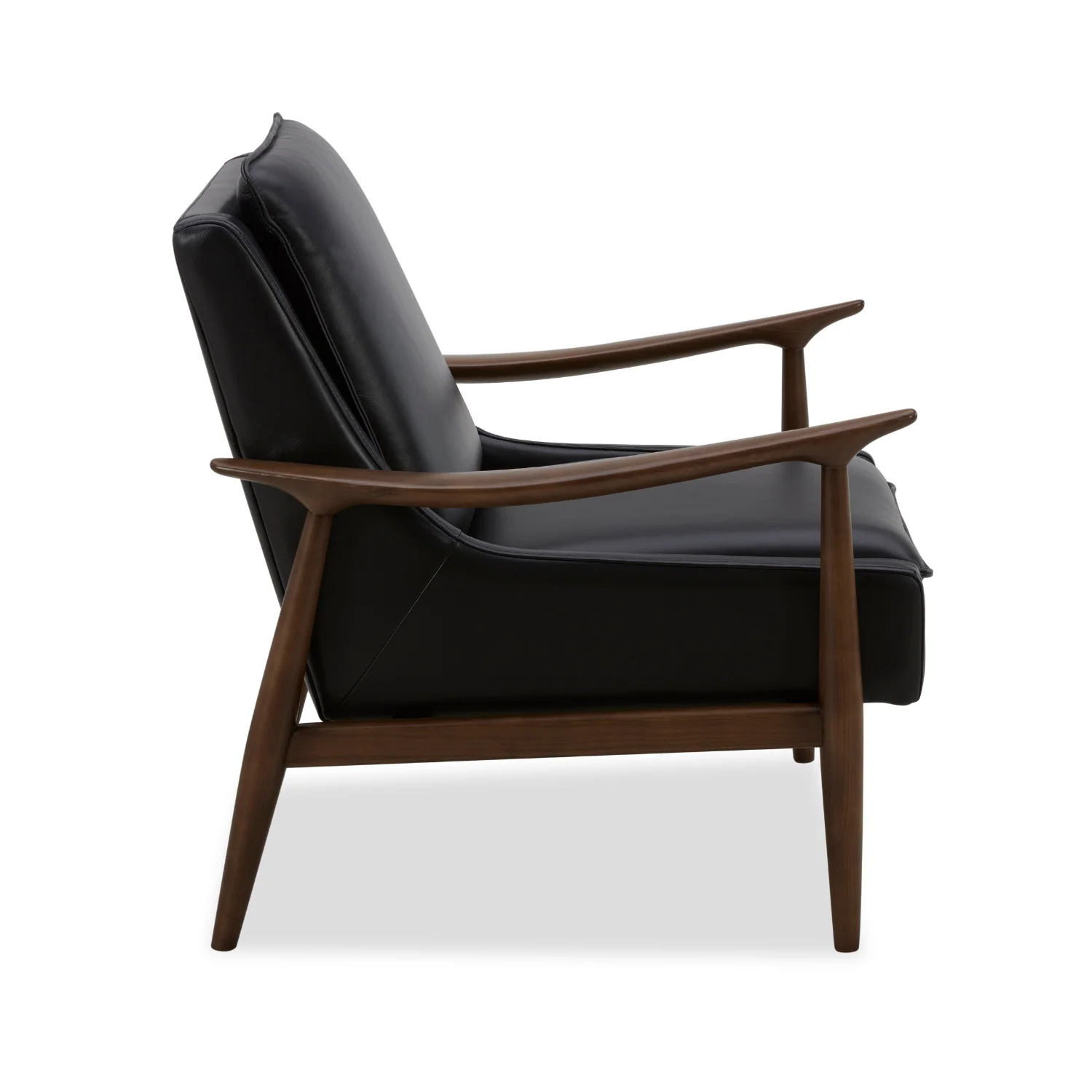 Nassau Lounge Chair - Onyx Leather - Image 10