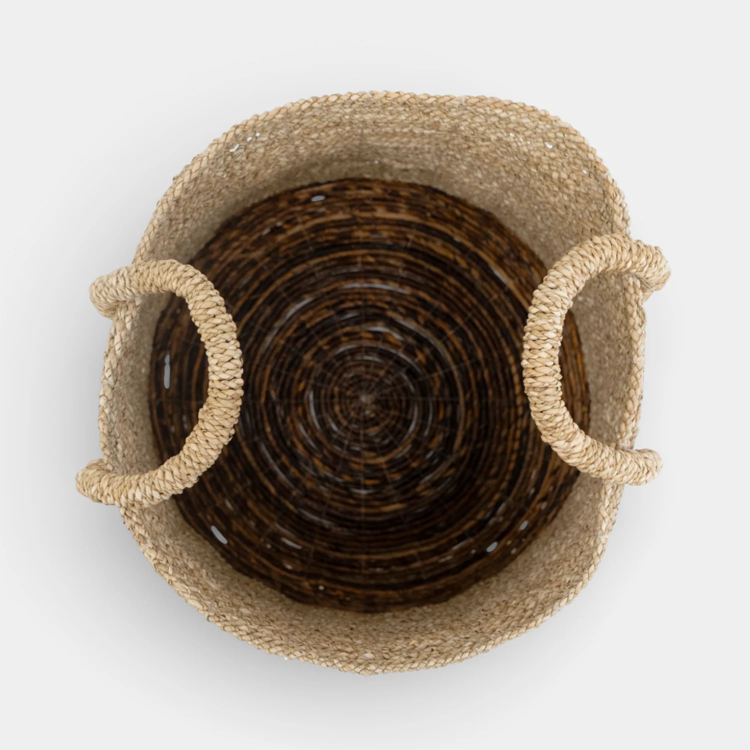 Nelson Natural Abaca Basket w/ Handles - Image 3