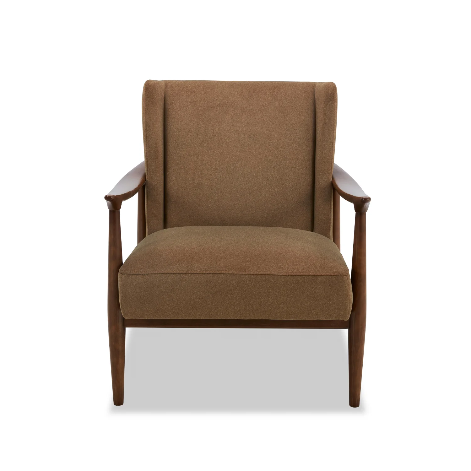 Nevis Lounge Chair - Tawny Brown Matte Velvet - Image 4