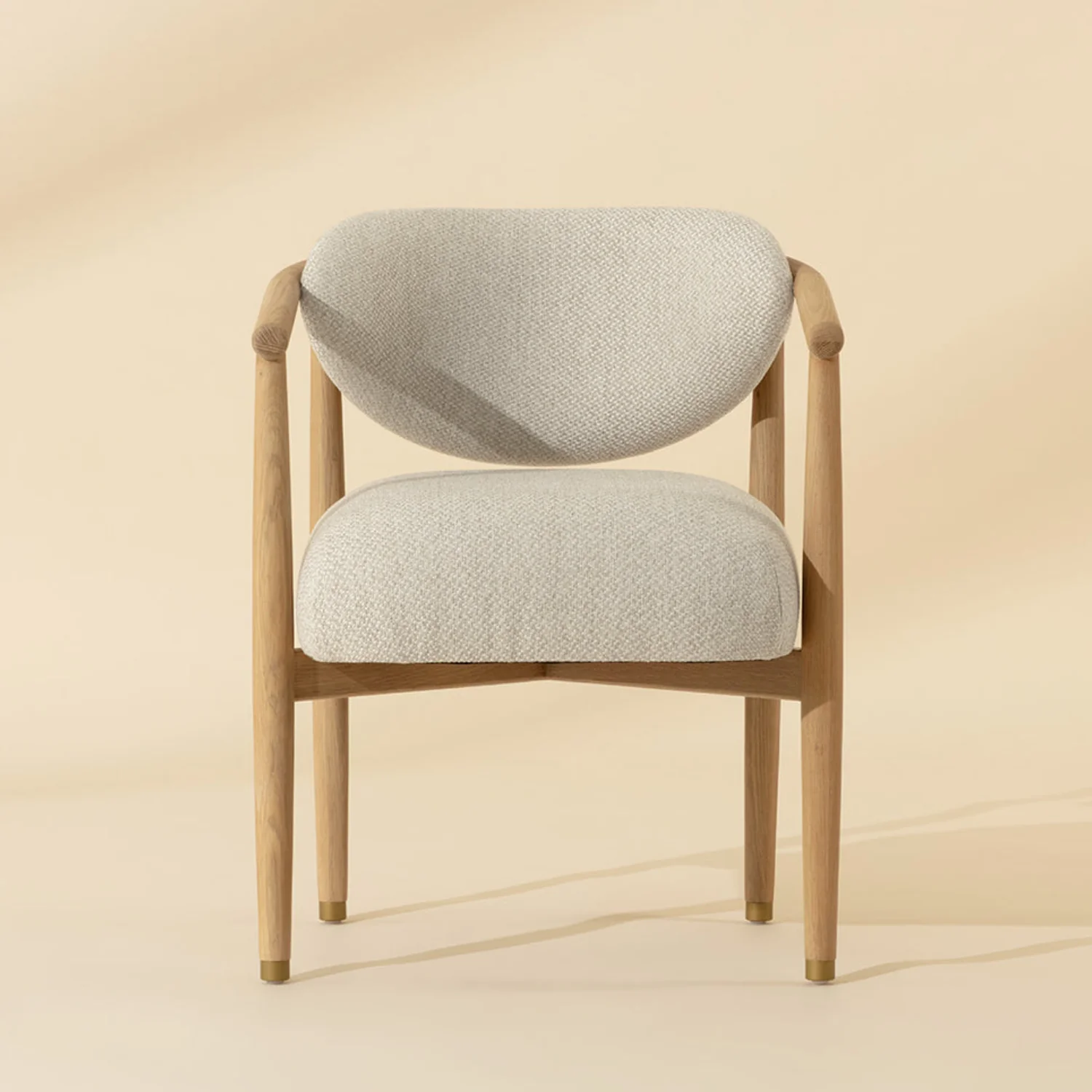 Niva Wood Dining Chair - Light Oak - Image 3