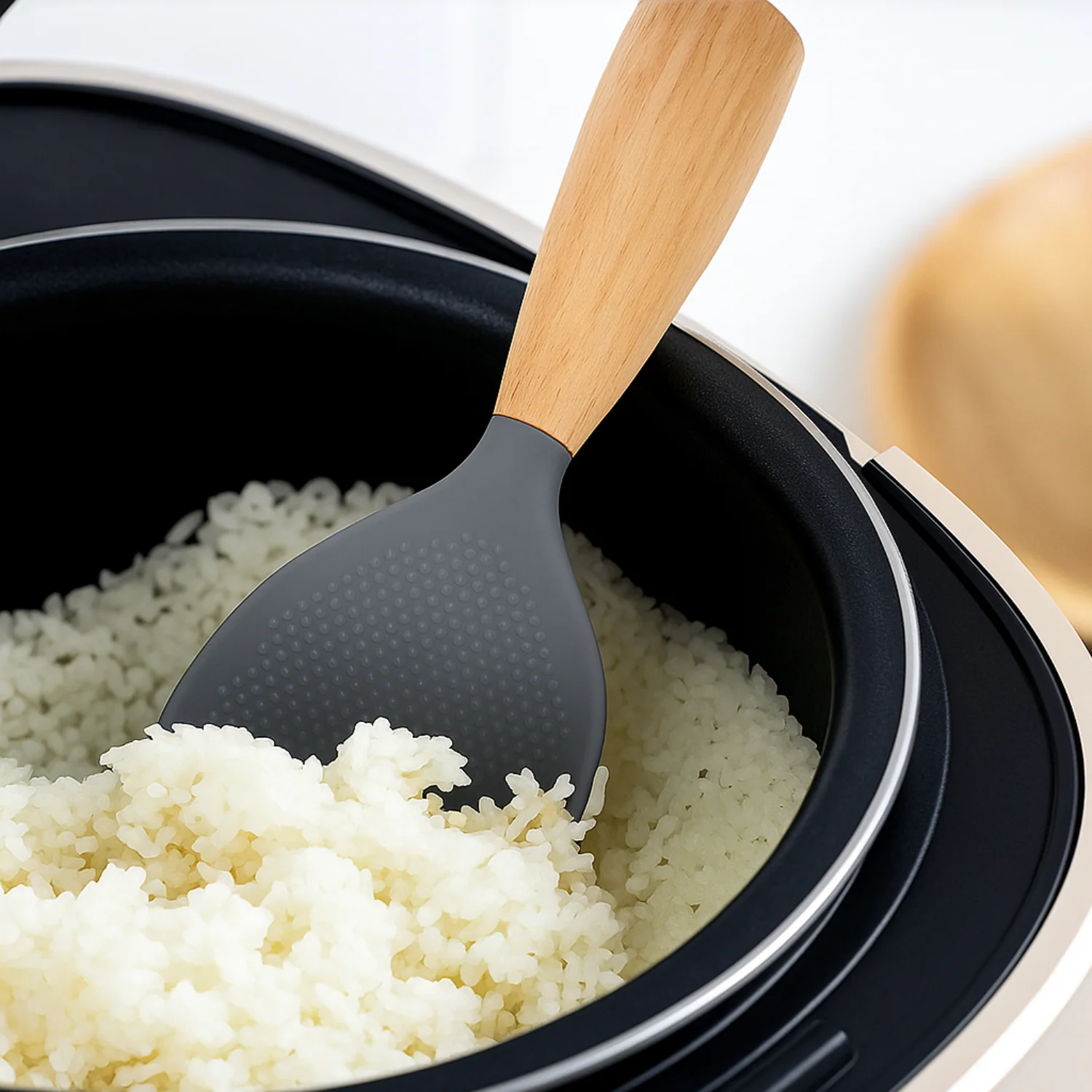 Non-Stick Grey Cooking Spatula - Image 2