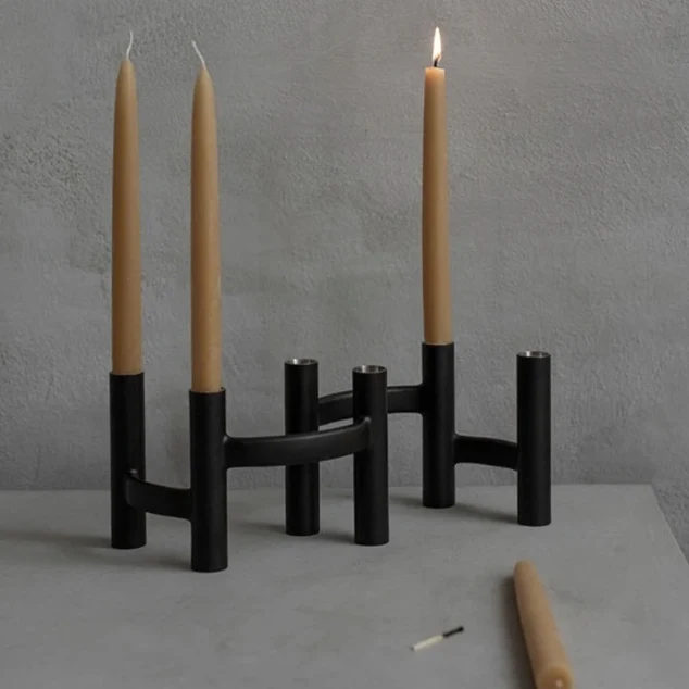 Nordic Black Monarch Candle Holder - Image 6