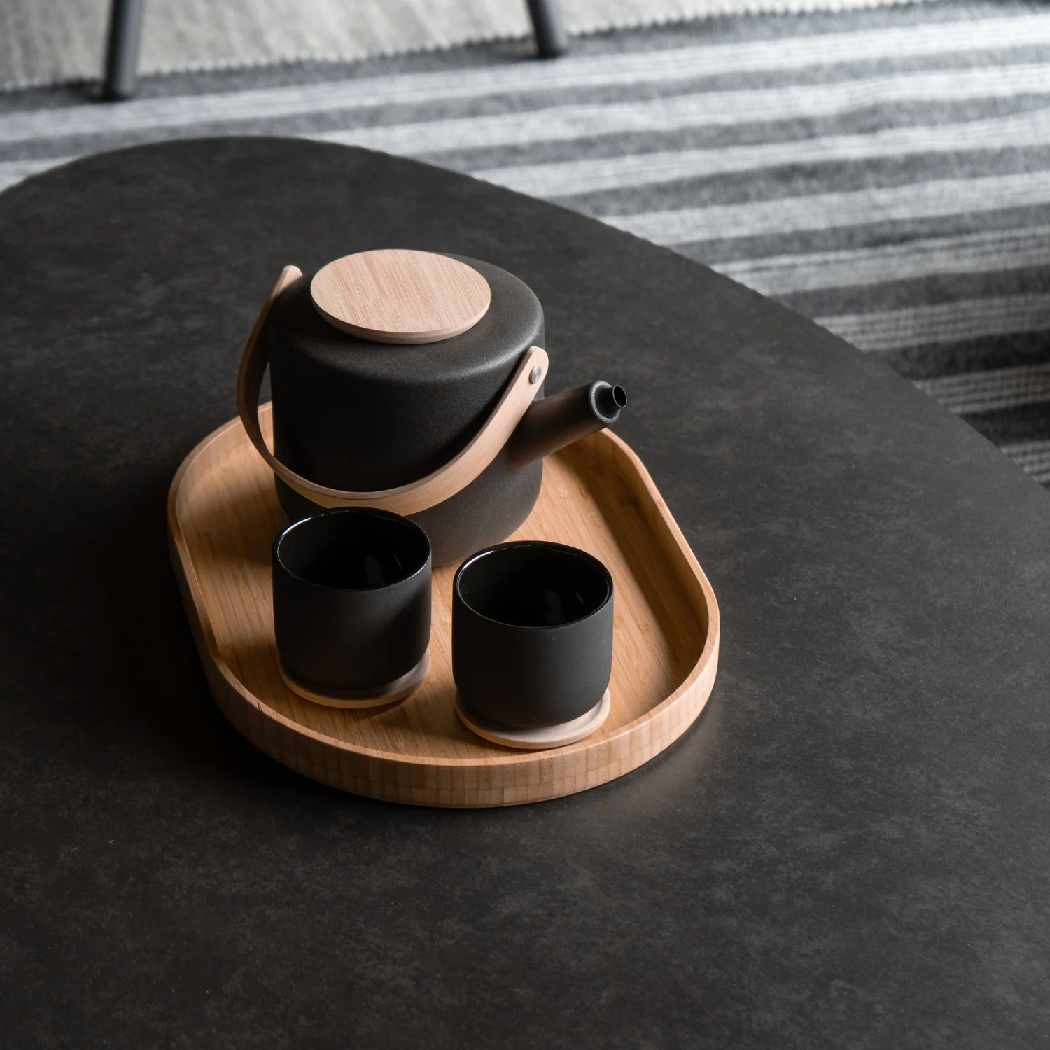 Nordic Matte Black 42oz Teapot - Image 4