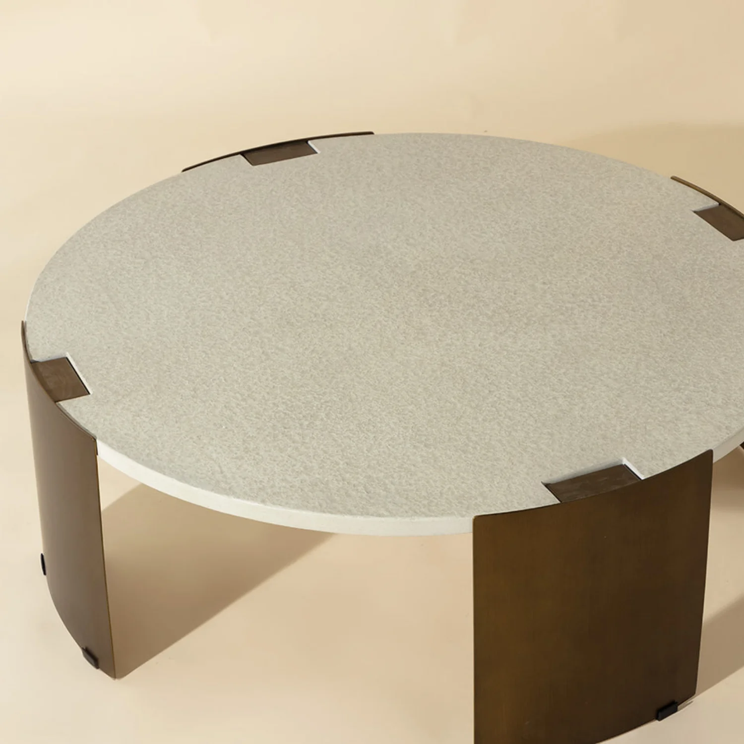 Odyssey Concrete Coffee Table - Bone - Image 2