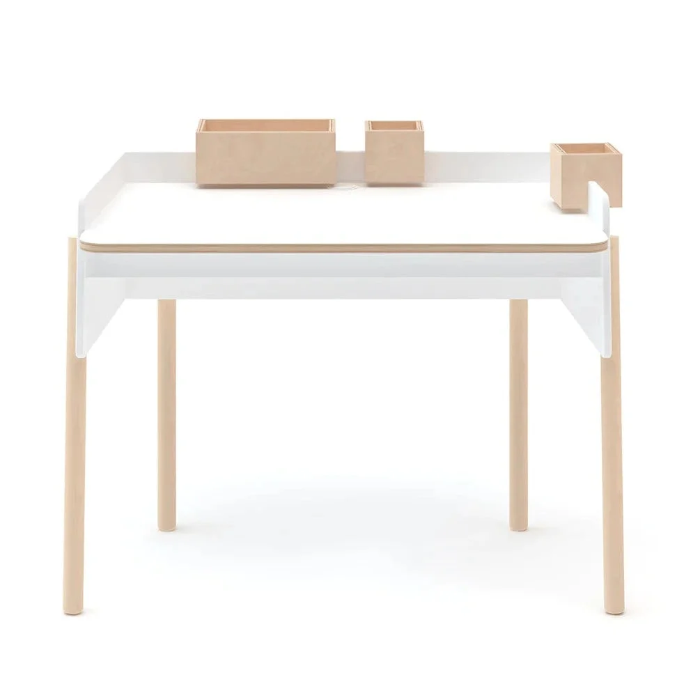 Oeuf Kids White/Birch Brooklyn Desk - Image 2