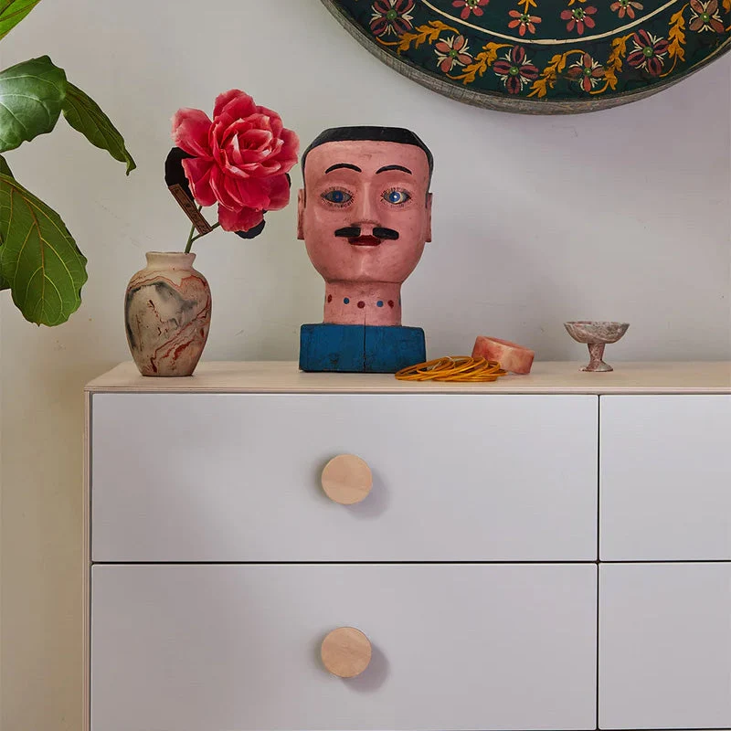 Oeuf Kids Dot 6 White/Birch Drawer Dresser - Image 3