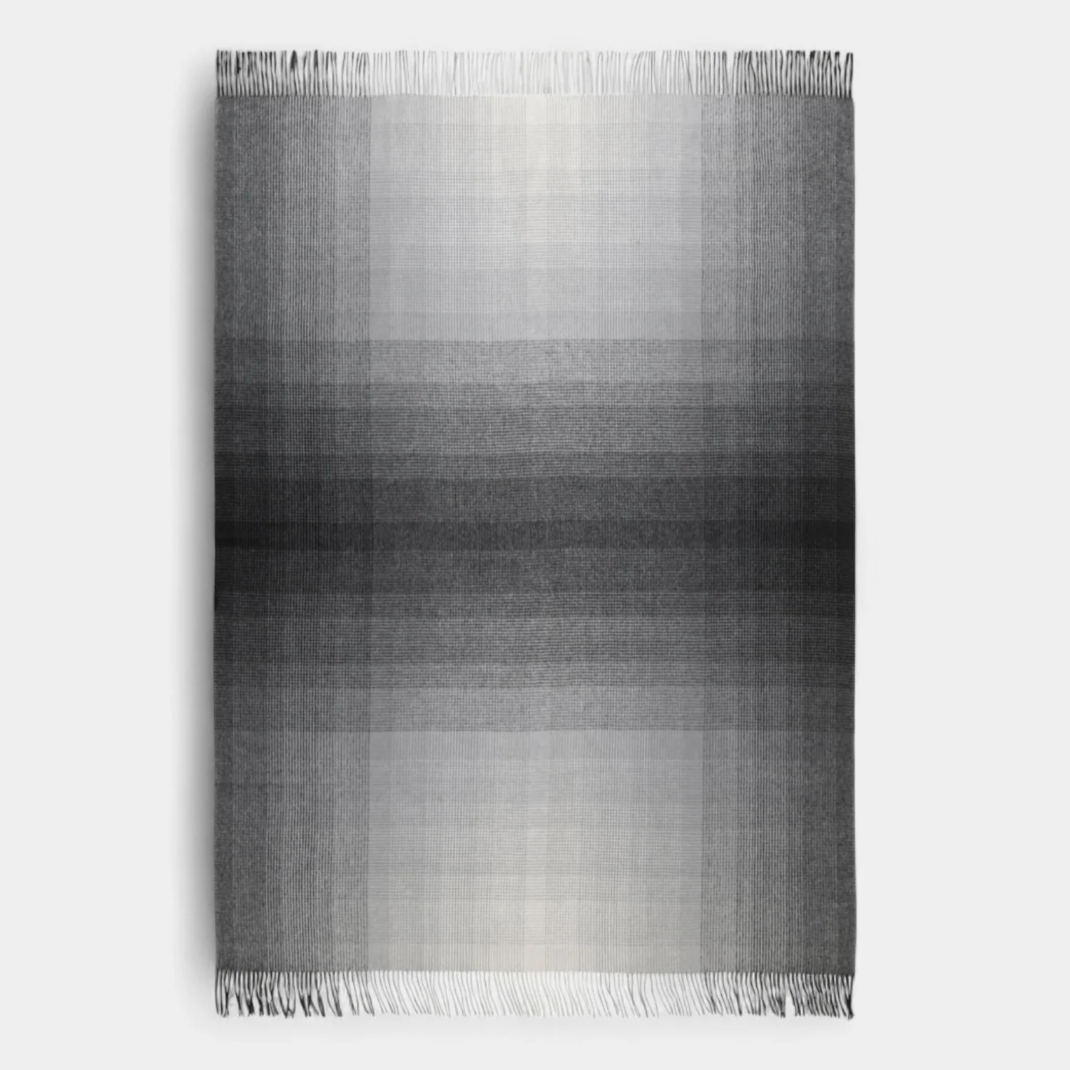 Ombre Grey Wool Throw - Image 3