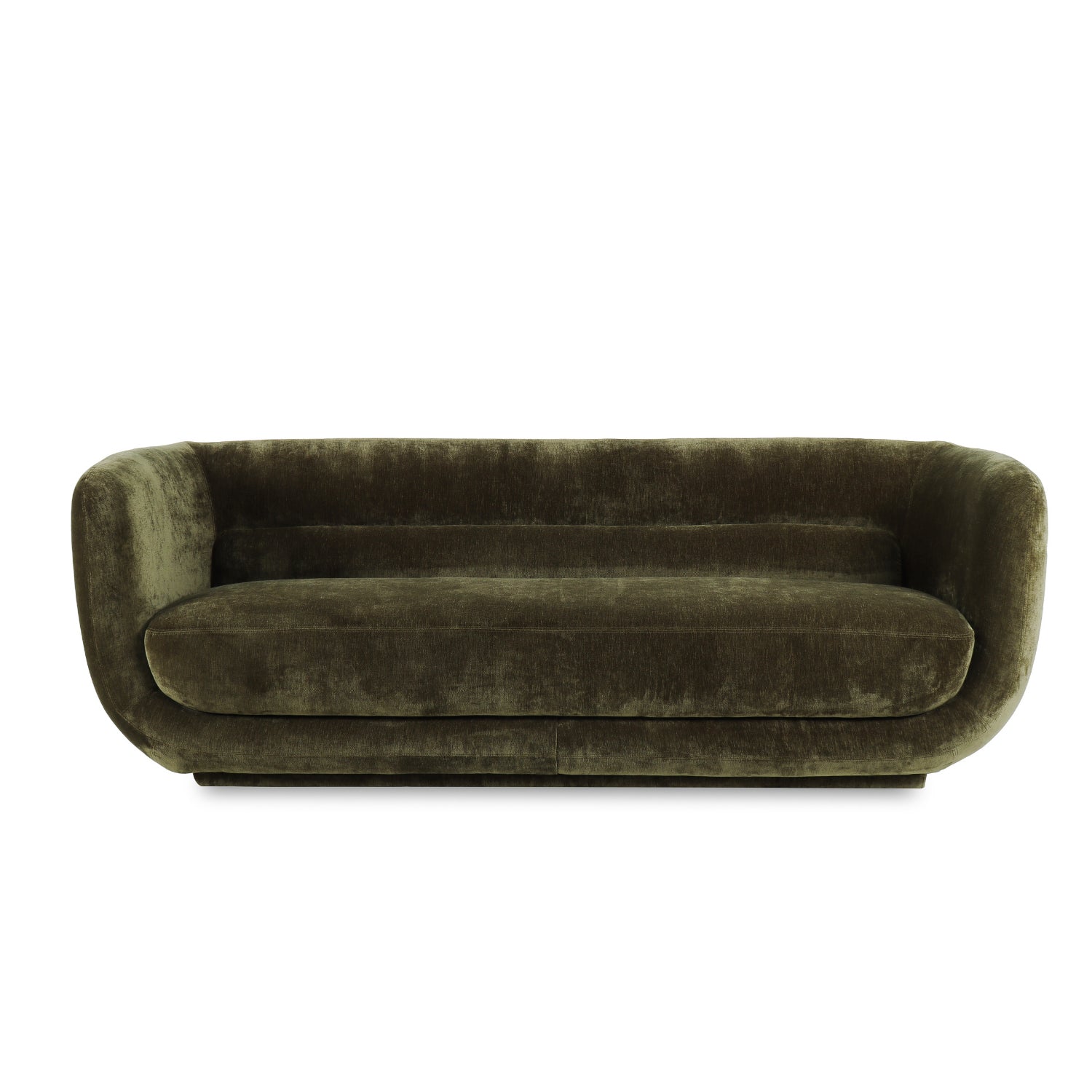 Orbit Sofa - Moss Green Velour - Image 3