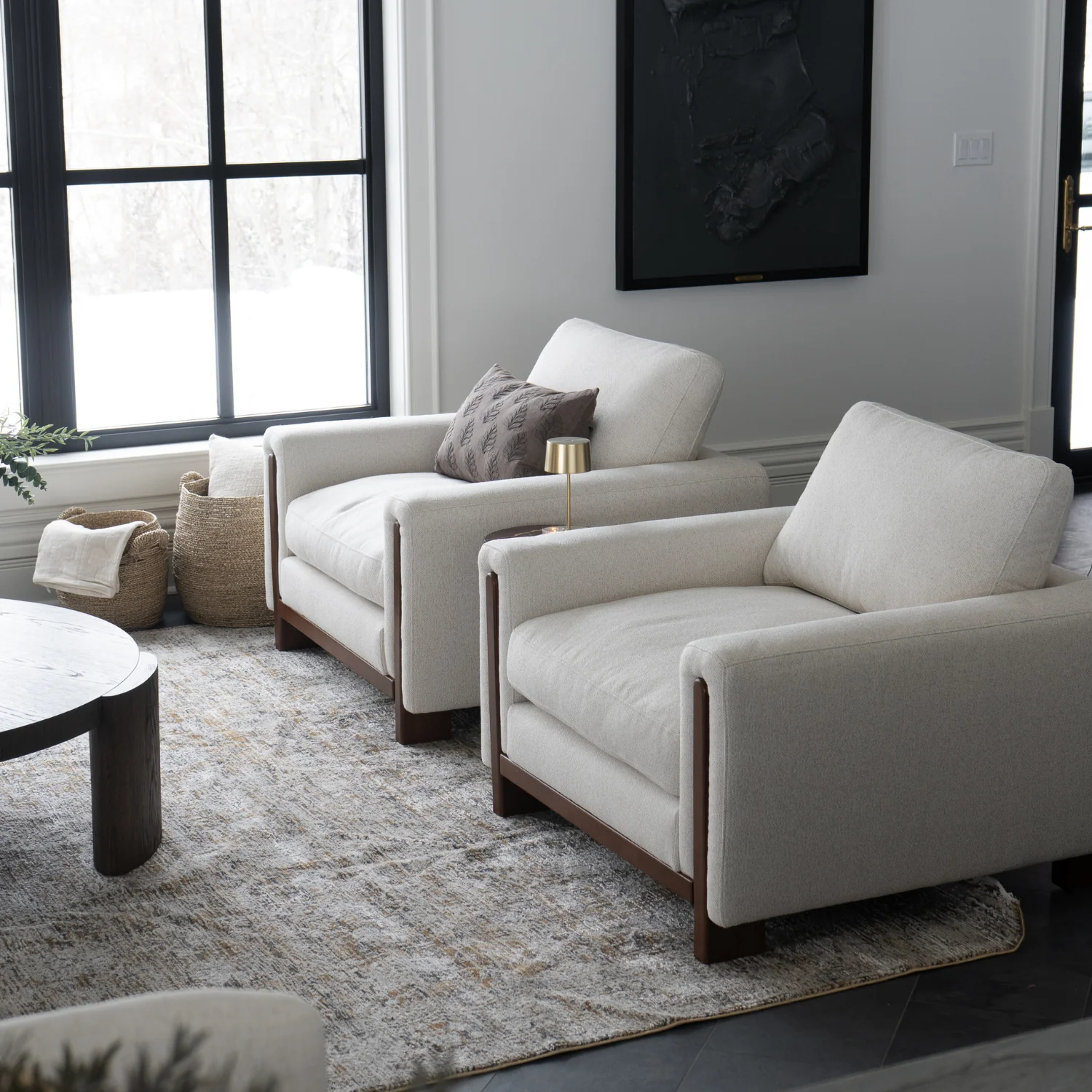 Ottawa Lounge Chair - Linen Weave - Image 4