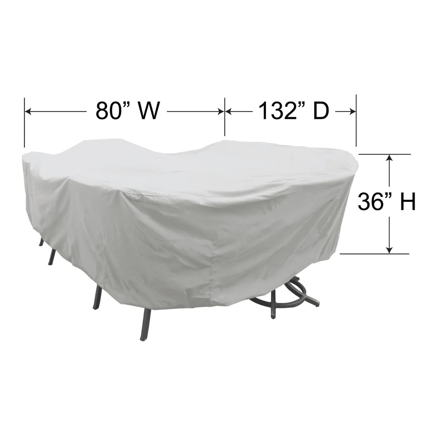Outdoor Oval/Rectangular Dining Table & Chairs Cover - Image 2