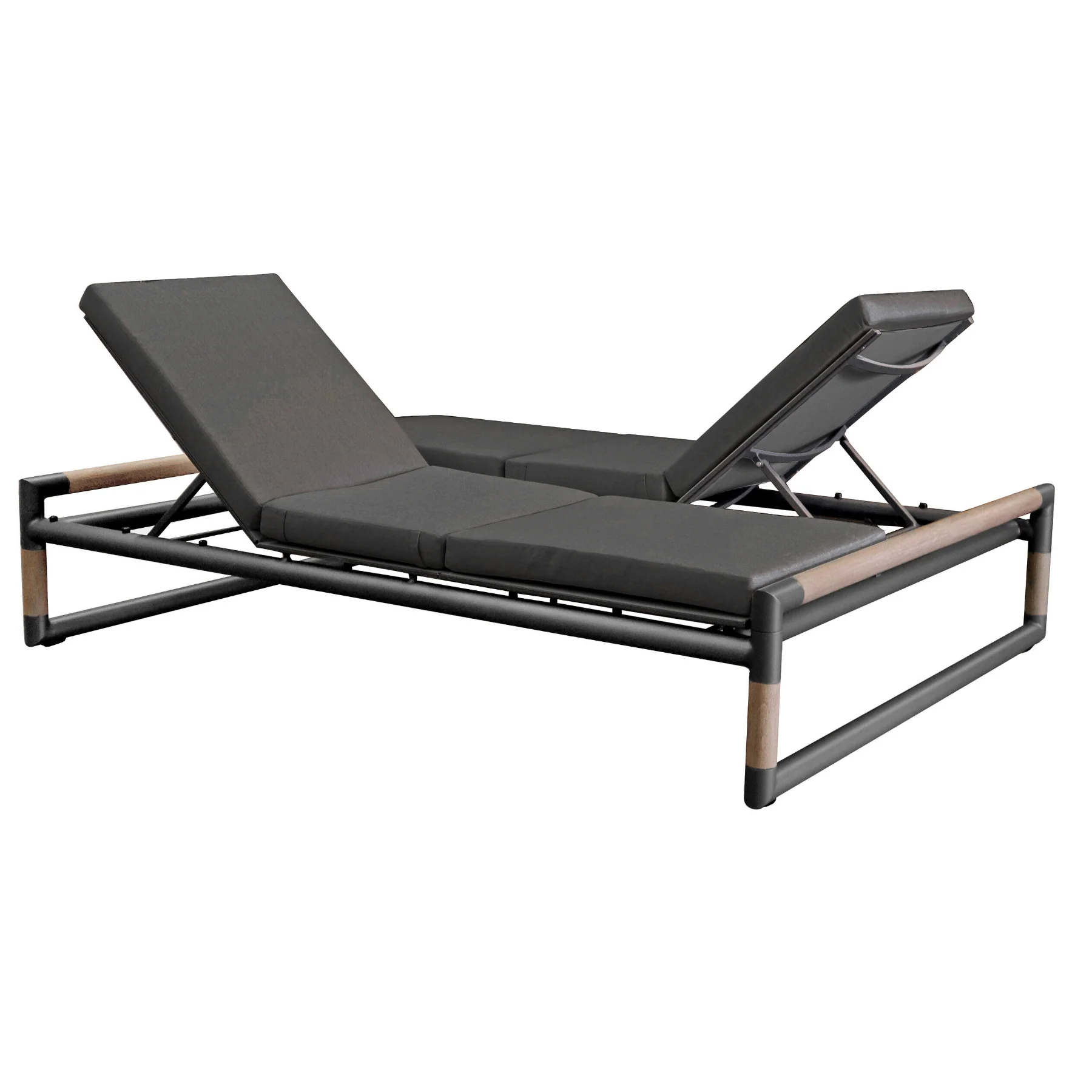 Oxford Double Chaise - Slate Grey - Image 3