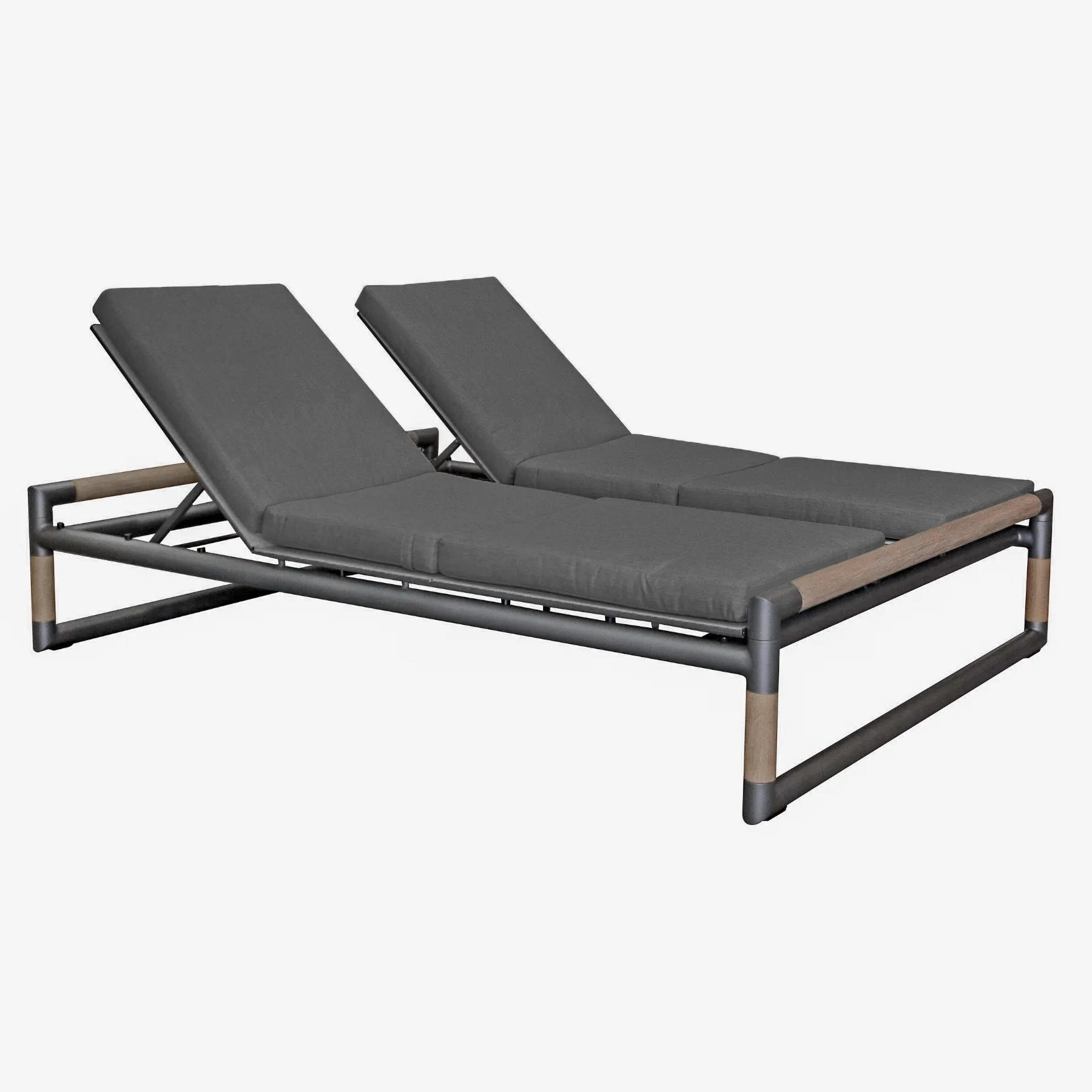 Oxford Double Chaise - Slate Grey - Image 4