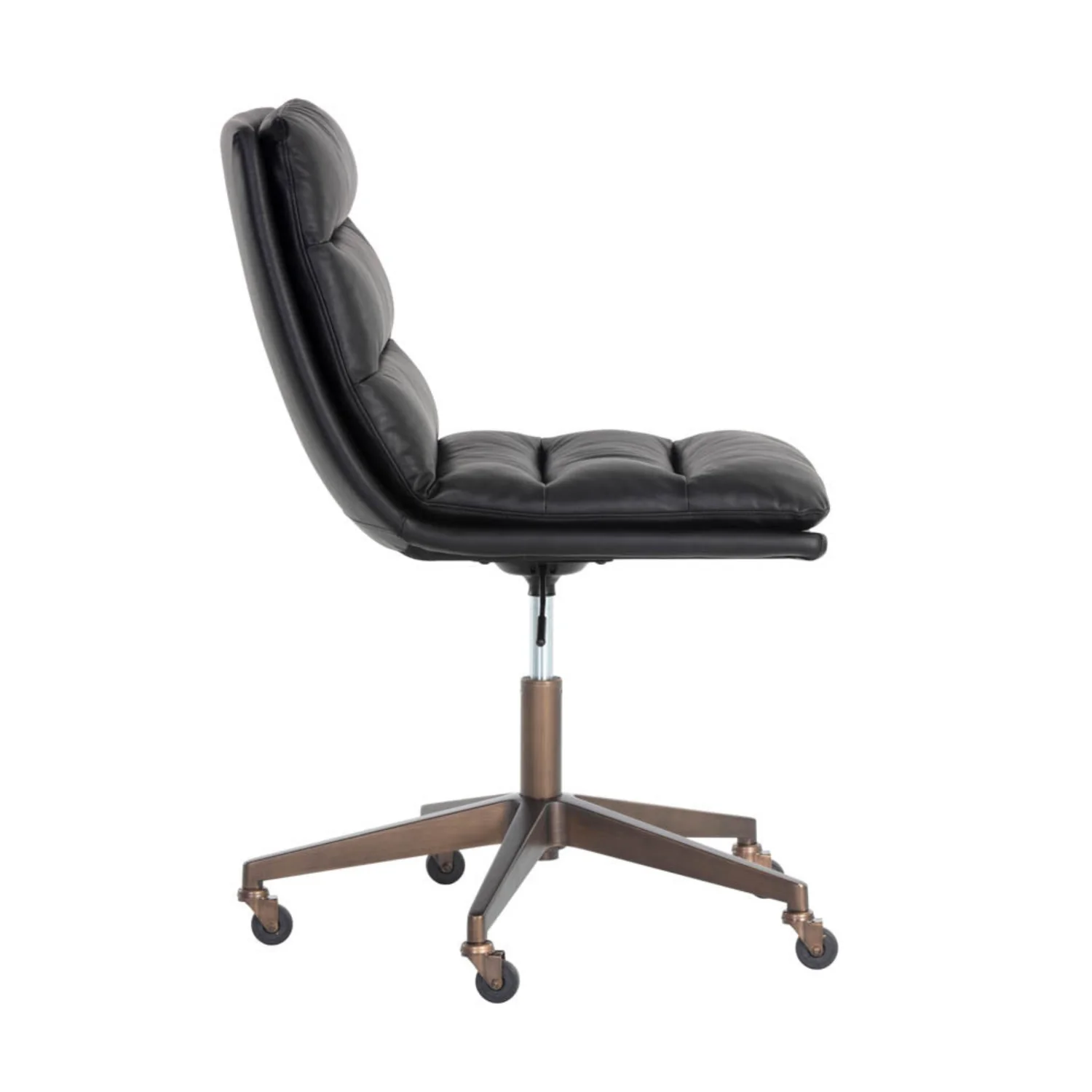 Bravo Padded Office Chair - Black - Image 4