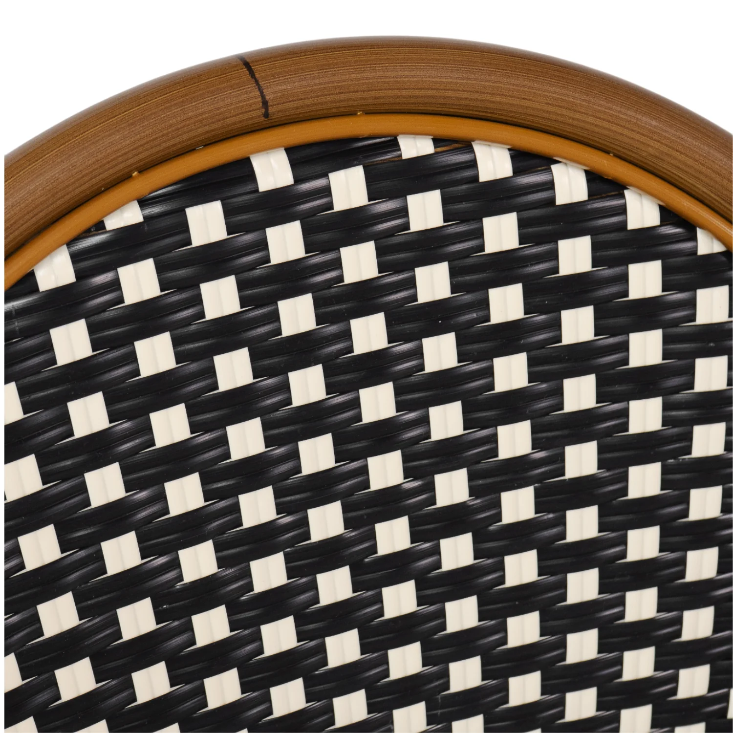 Paris Wicker Side Chair - Black/Ivory - Image 10
