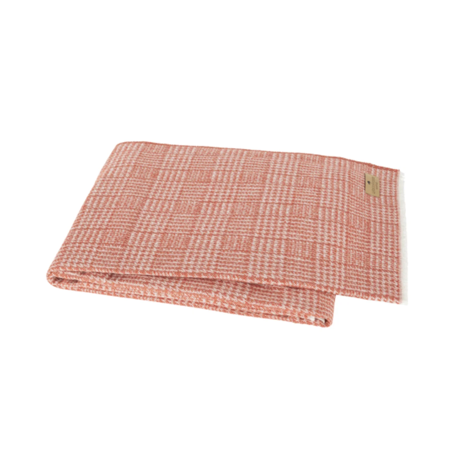 Plaid Check Cotton Throw Blanket - Spicy Orange - Image 3