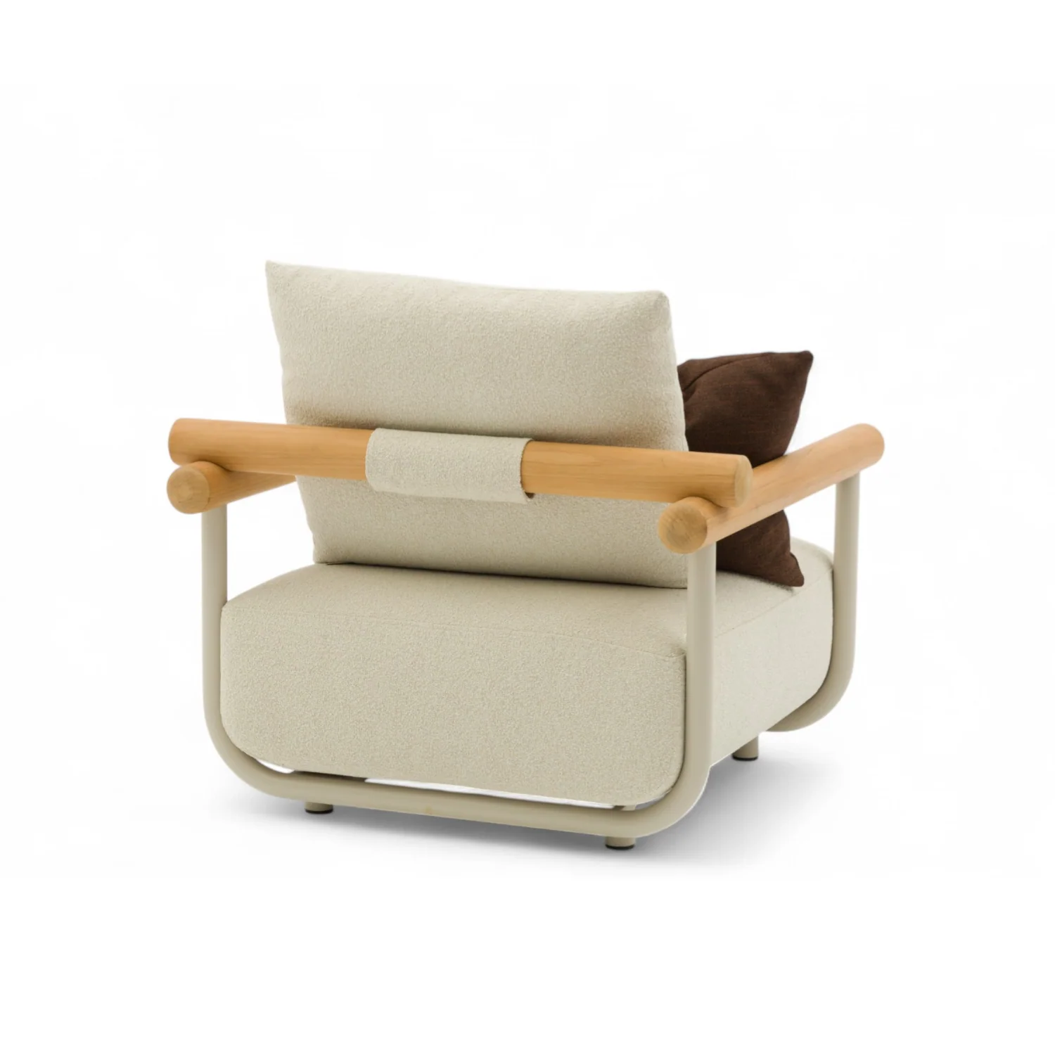 Plume Lounge Chair - Beige - Image 12