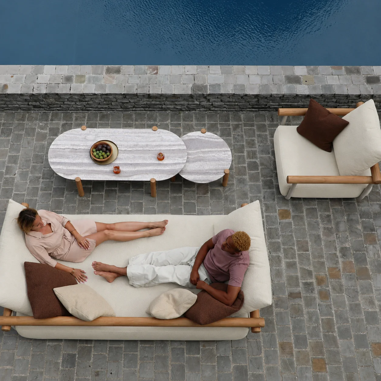 Plume Lounge Chair - Beige - Image 5