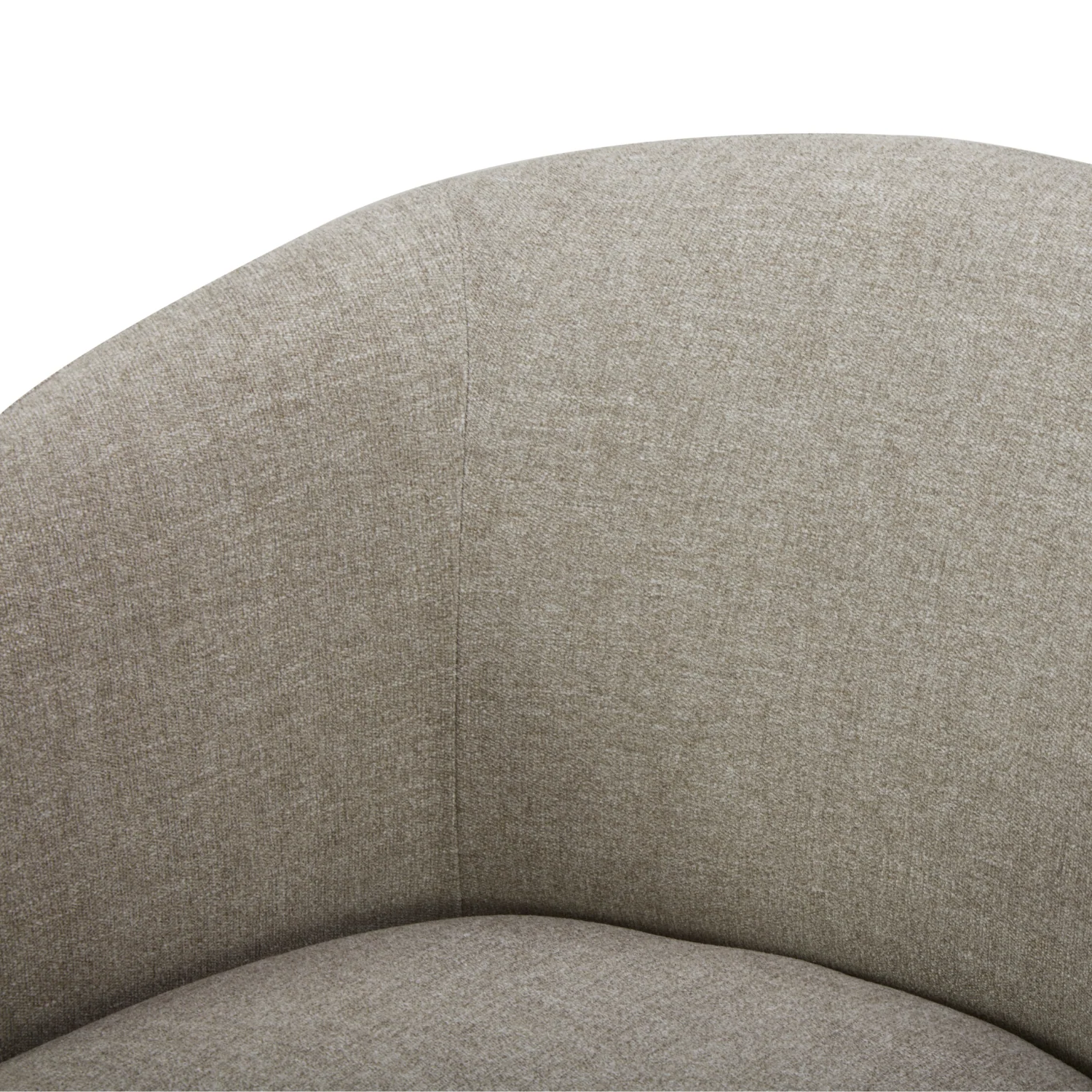 Pod Swivel Lounge Chair - Pebble Sand Chenille - Image 10