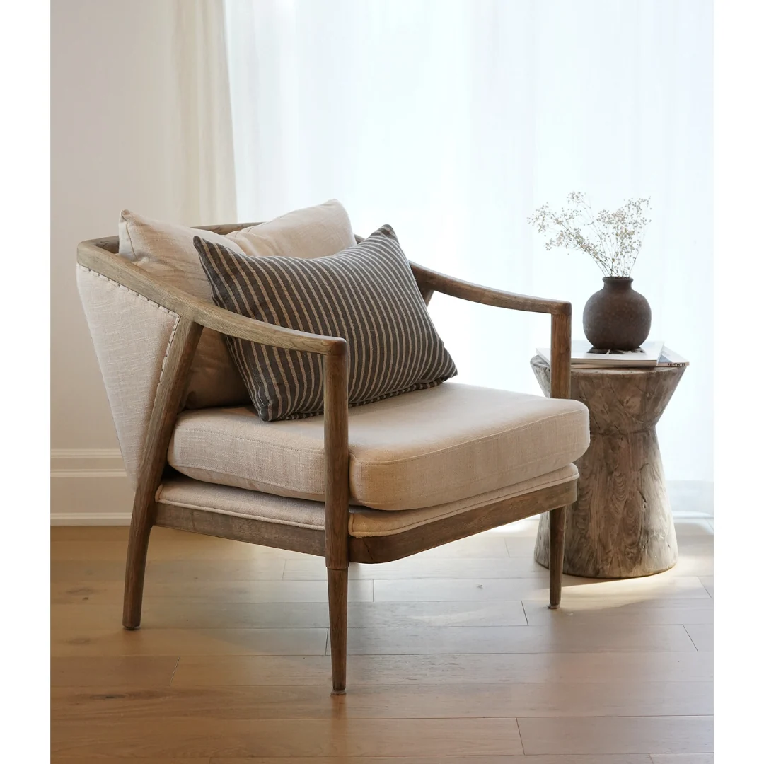 Reclaimed Teak Hourglass End Table - Image 5