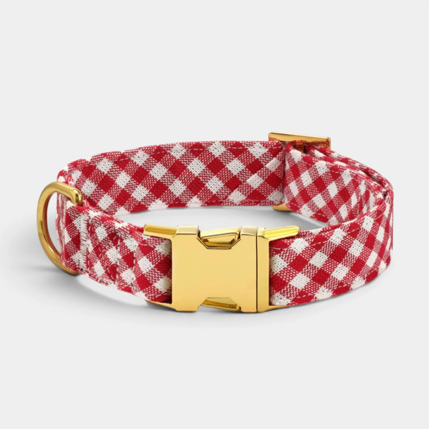 Red Gingham Pup Collar - Image 3