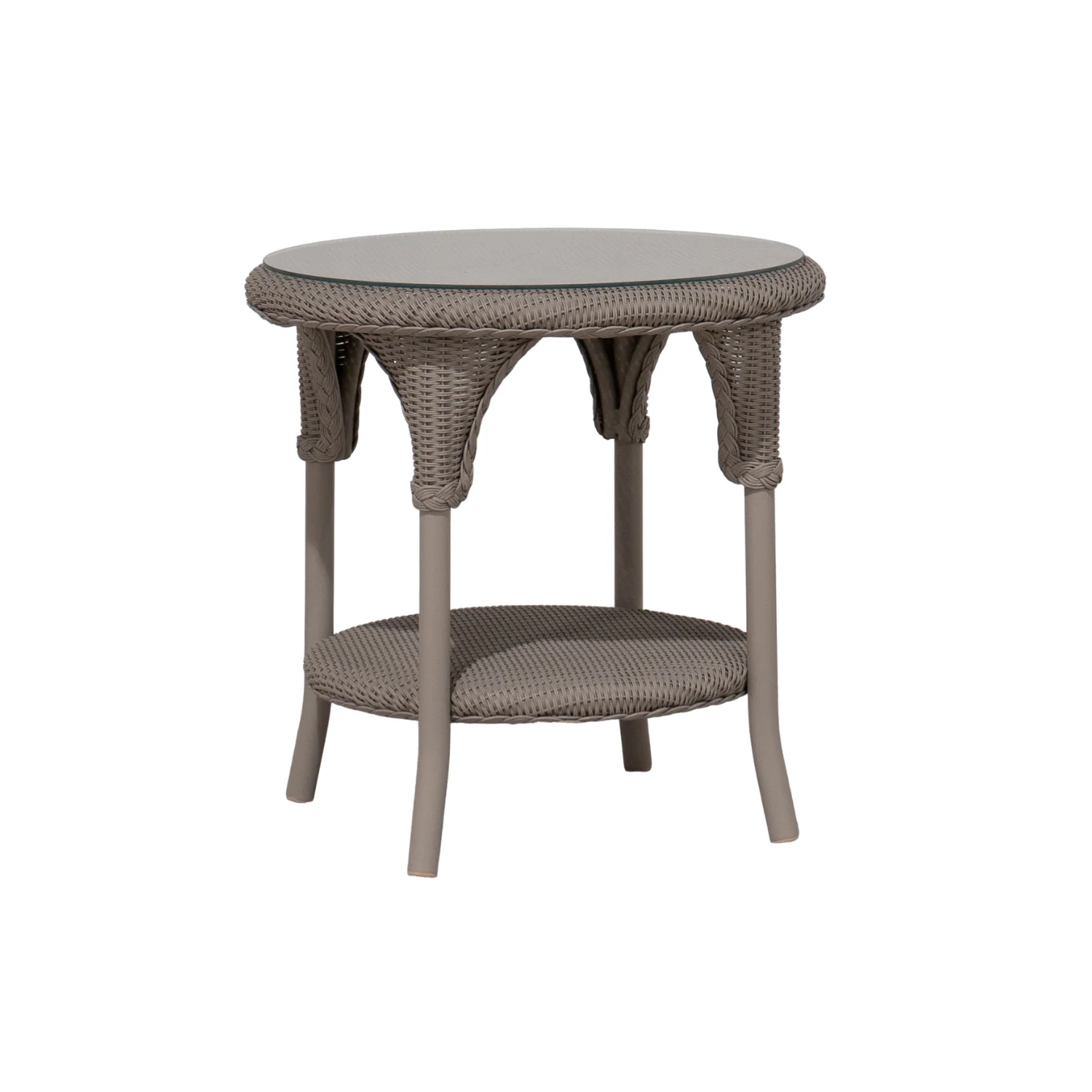 Lloyd Flanders Reflections Round End Table