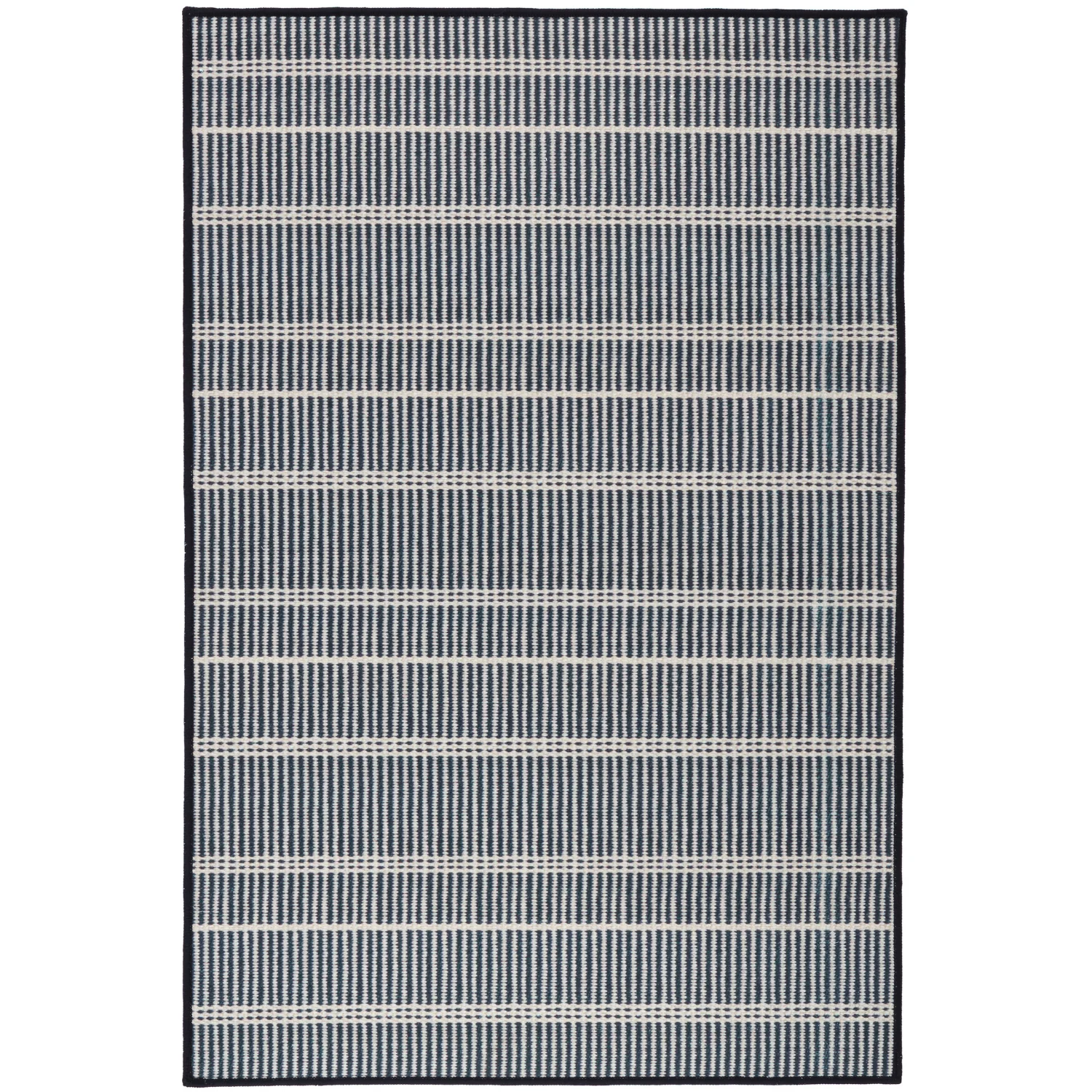 Dash & Albert Samson Black Washable Rug