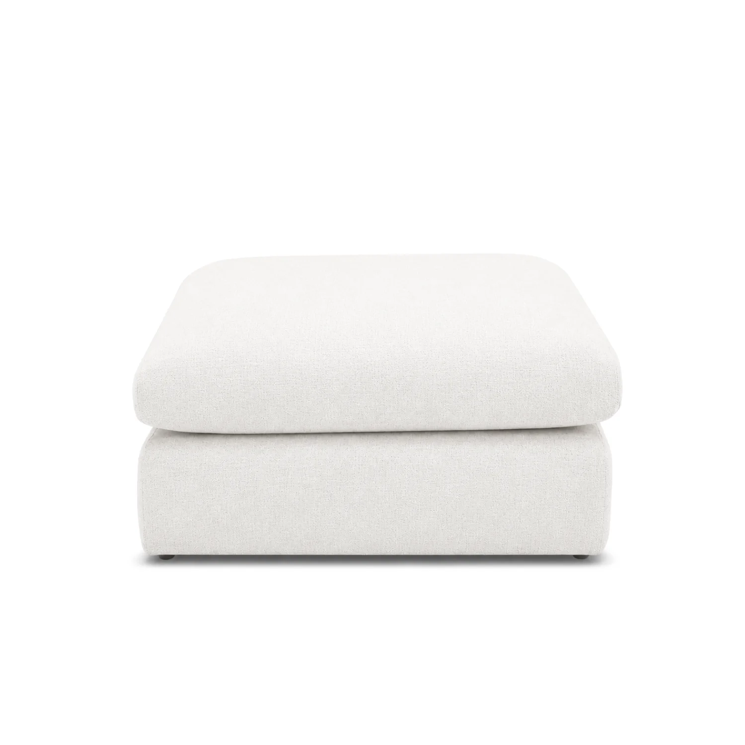 Sauveur Ottoman w/ Wheels - Crypton® Nomad Snow - Image 4